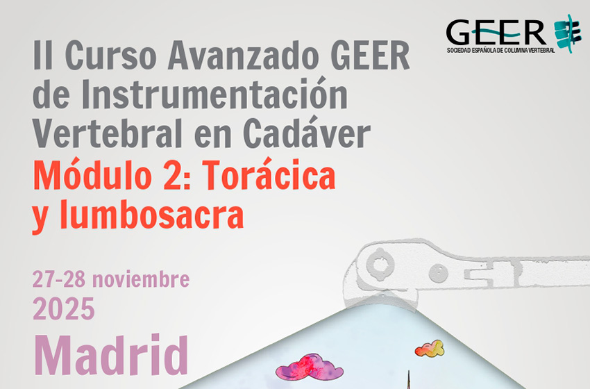 Dr. Fernando Escámez Fernández en el curso GEER de Instrumentación Vertebral en Cadáver