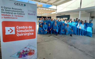 Éxito en el II Curso Avanzado GEER de Instrumentación Vertebral en Cadáver 